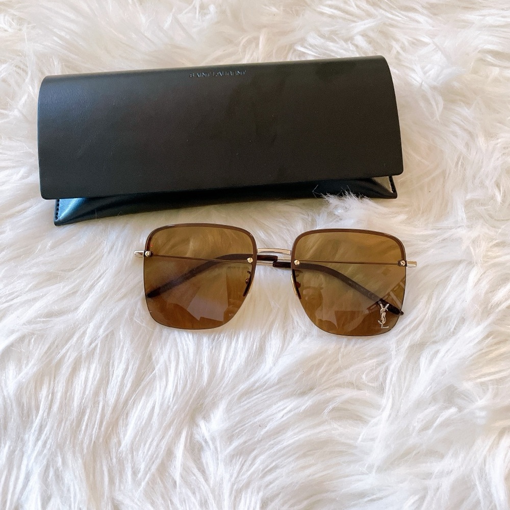 Saint Laurent Brown Sunglasses